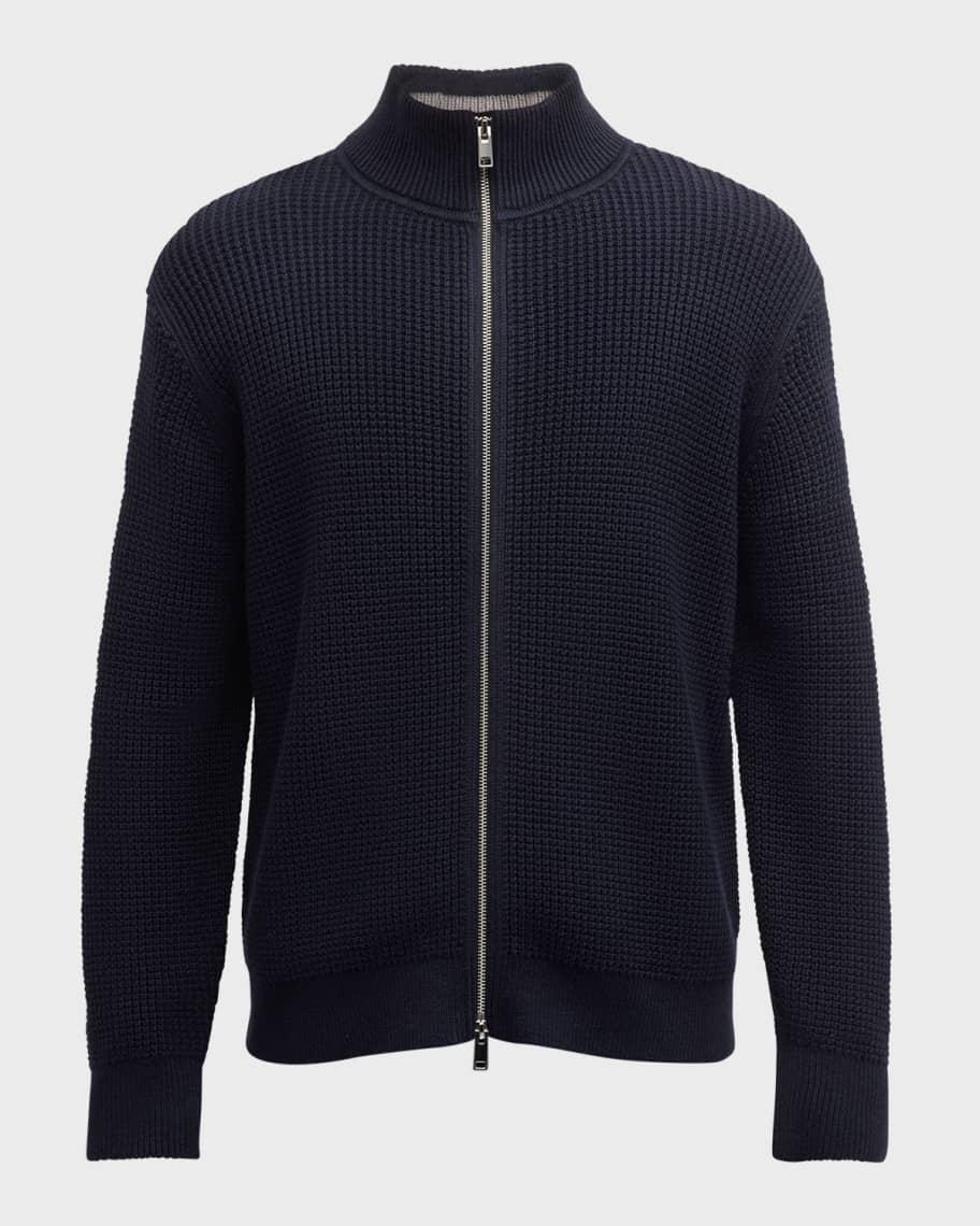 Mens Gary Cashton Full-Zip Knit Sweater Product Image