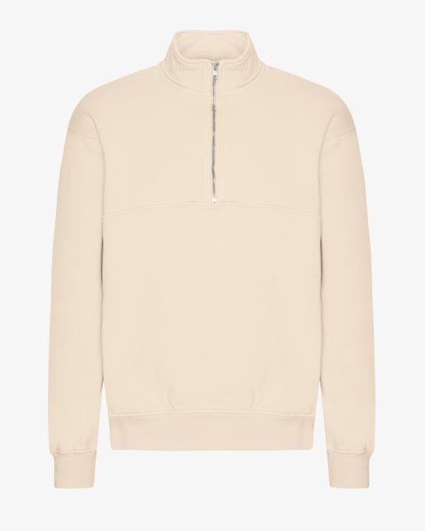 Organic Quarter Zip - Ivory White Product Image