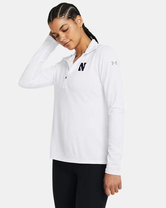 Women's UA Tech™ Mesh Collegiate ¼ Zip Product Image