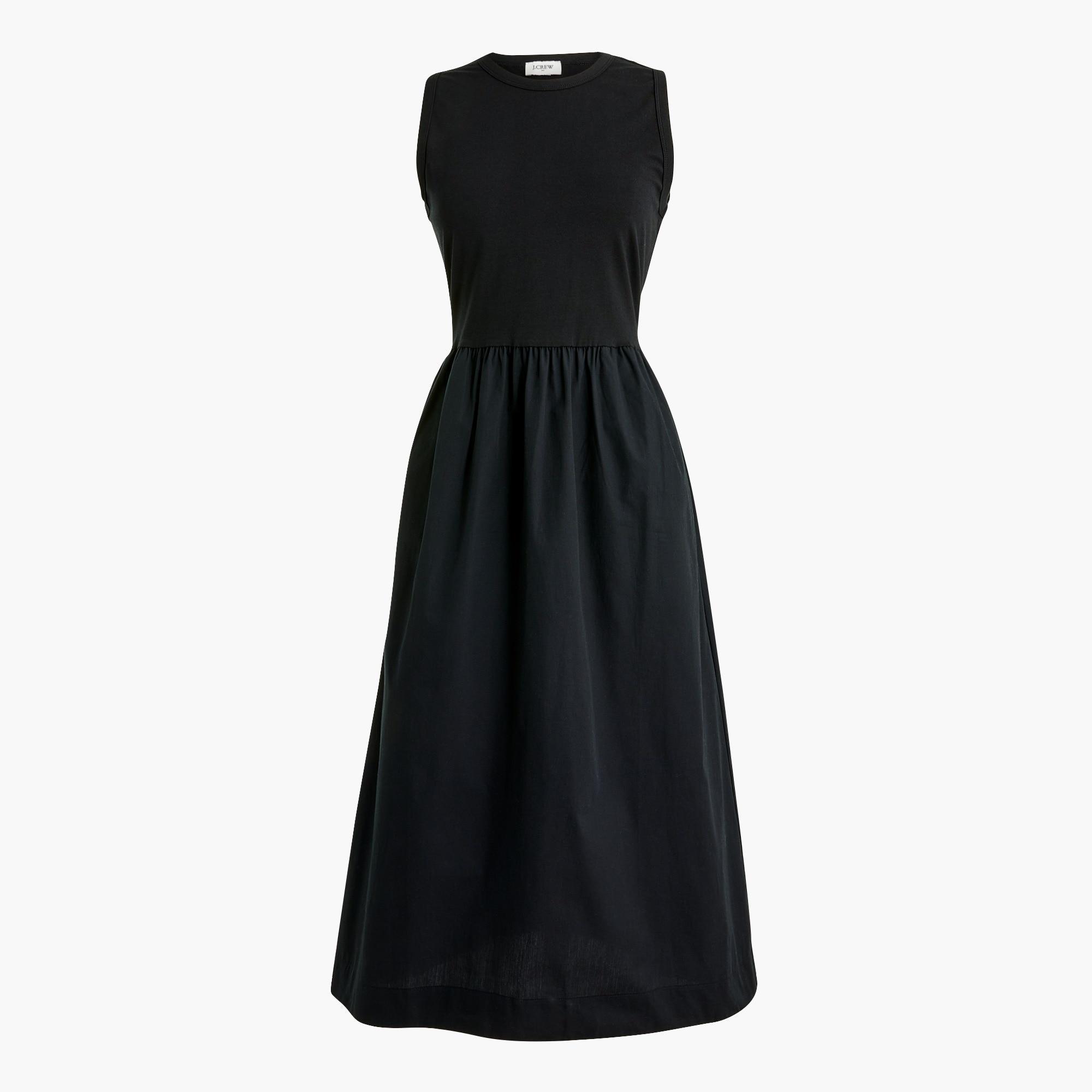 High-neck mix-knit dress Product Image
