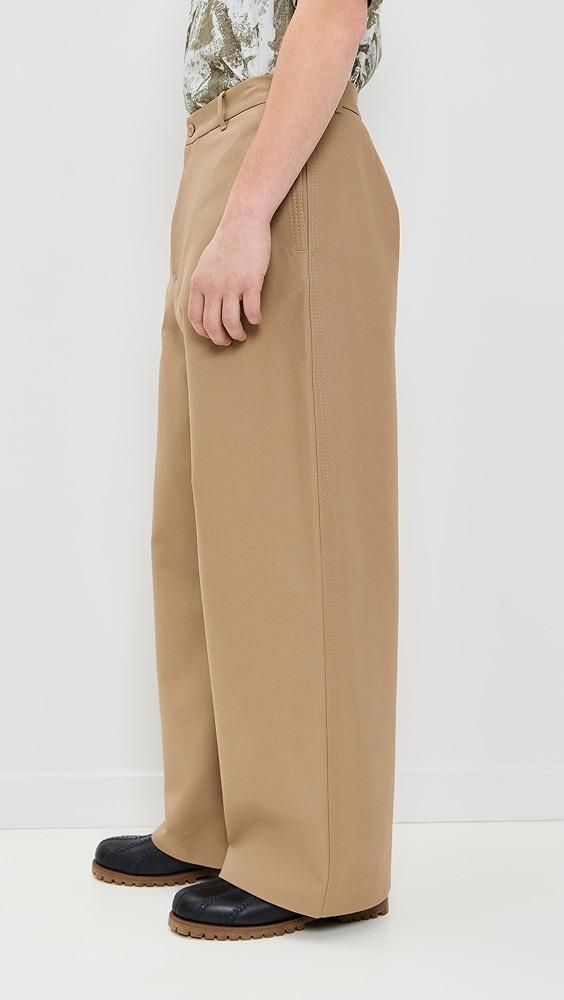 Acne Studios Plass Double Cotton Twill Pants | Shopbop Product Image