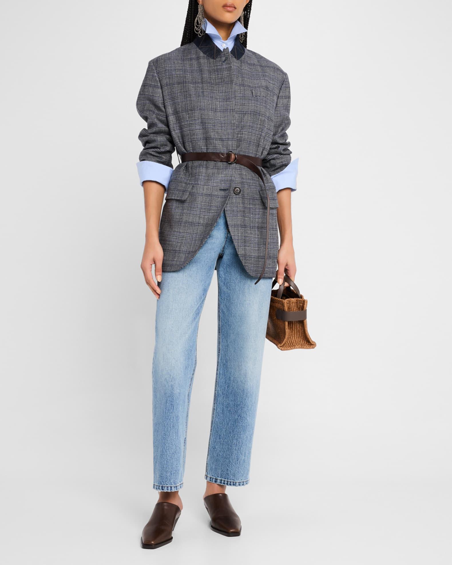 High-Rise Straight Jeans Product Image