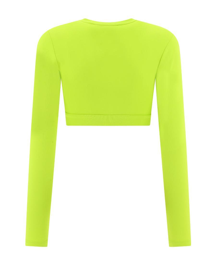 MSGM Long Sleeved T-shirt In Yellow Product Image