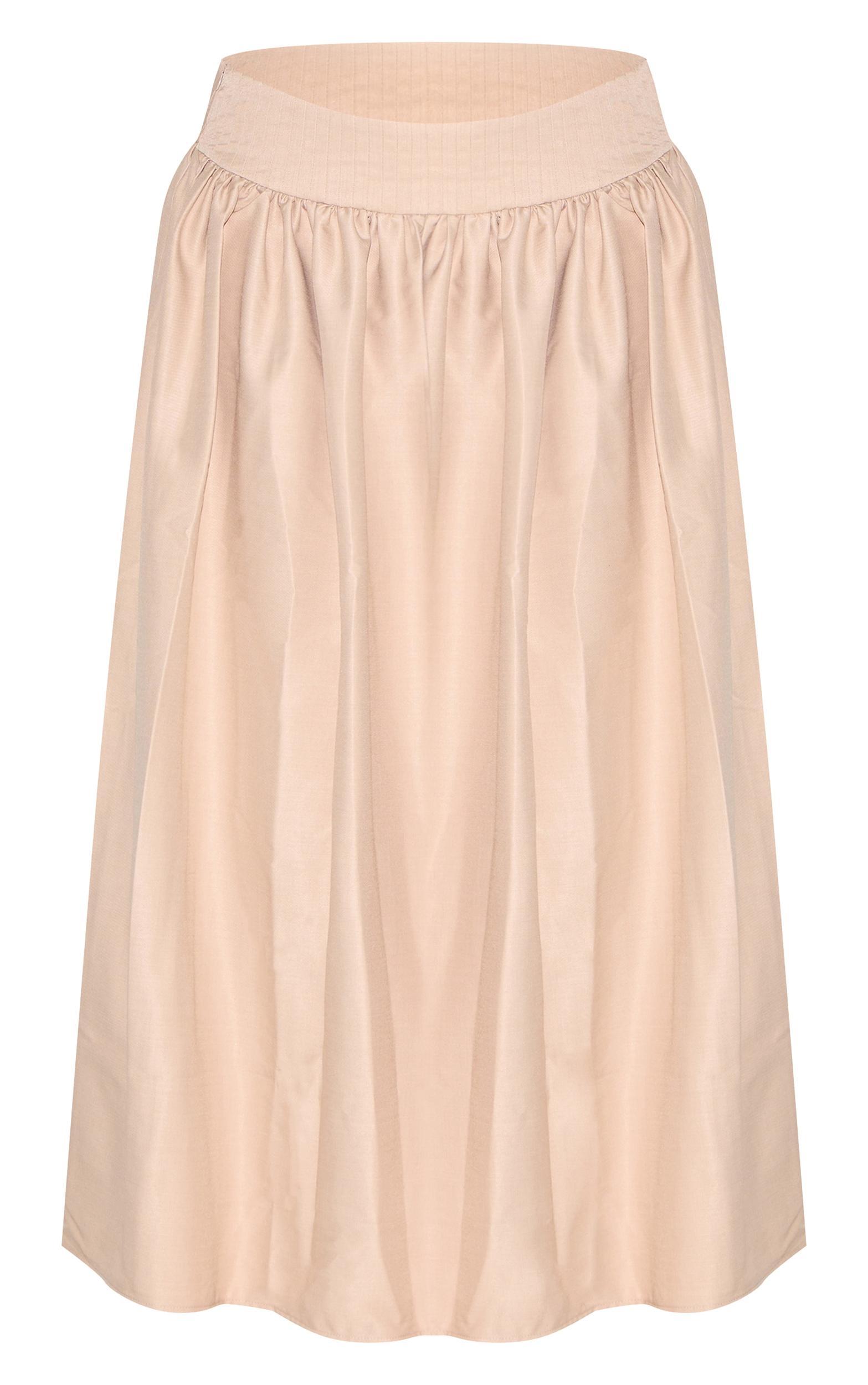 Plus Sand Woven Drop Waist Rib Panel Maxi Skirt Product Image