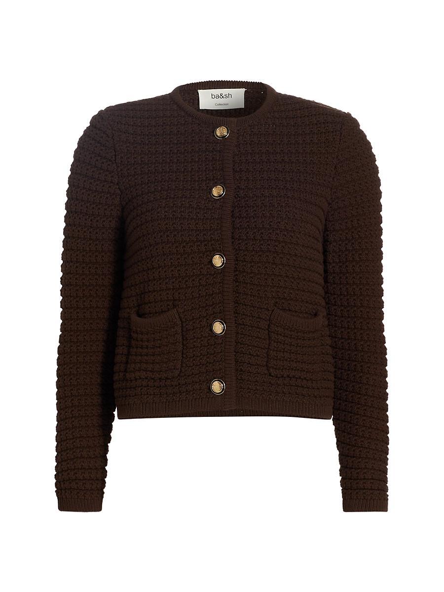ba & sh Gaspard Crewneck Cardigan Sweater Product Image