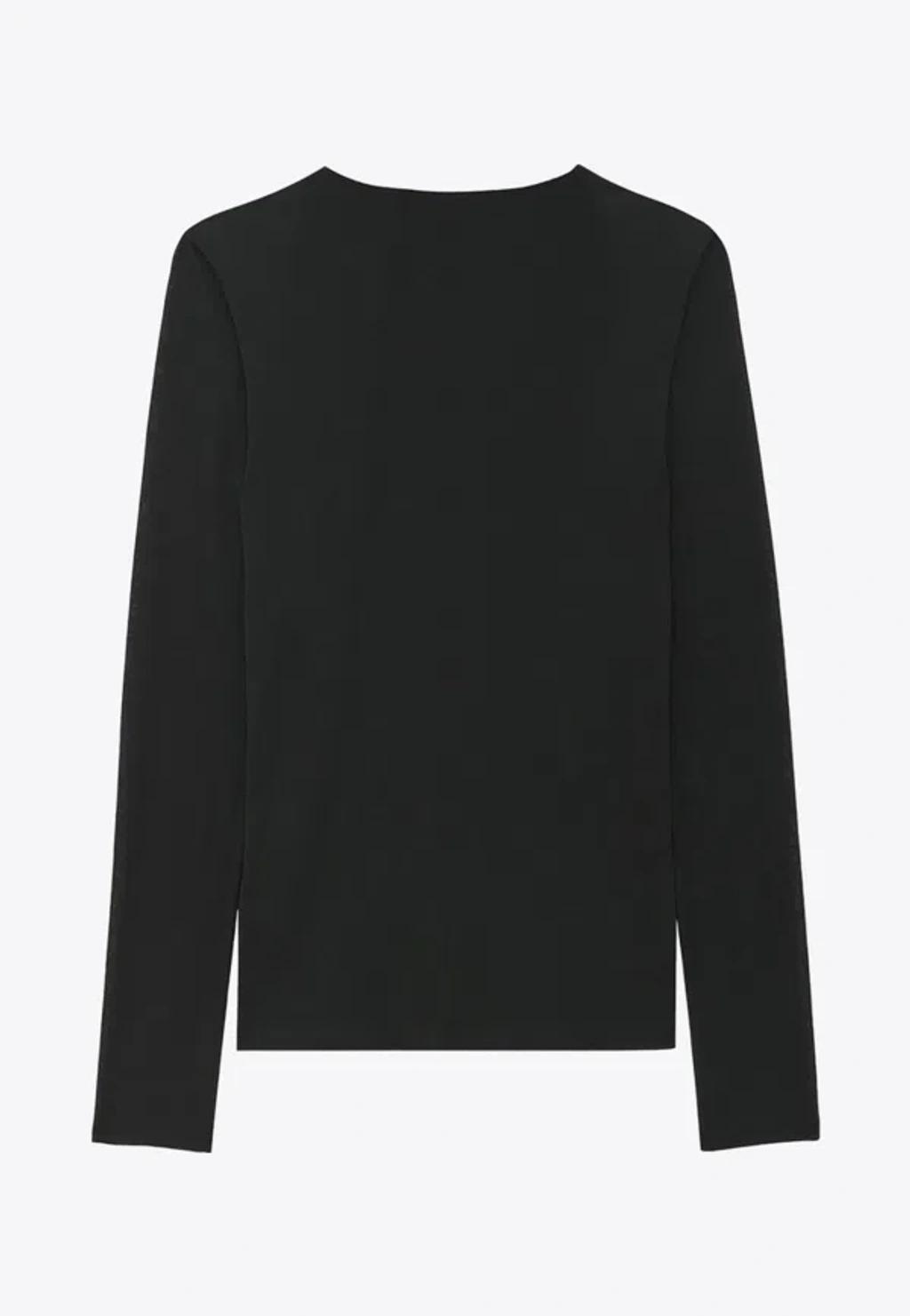 Asa Cotton Sweater In Grün Product Image