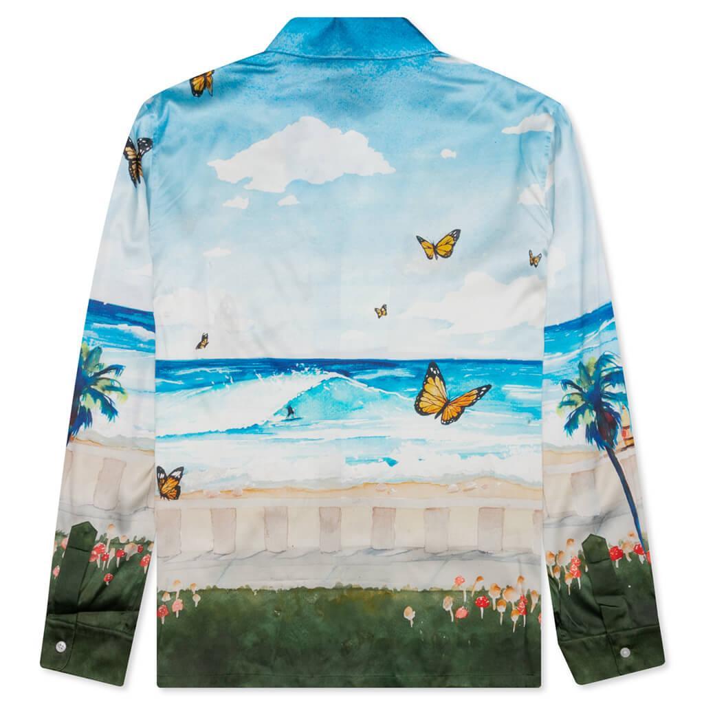 Butterfly Beach L/S Button Down - Blue Multi Male Product Image