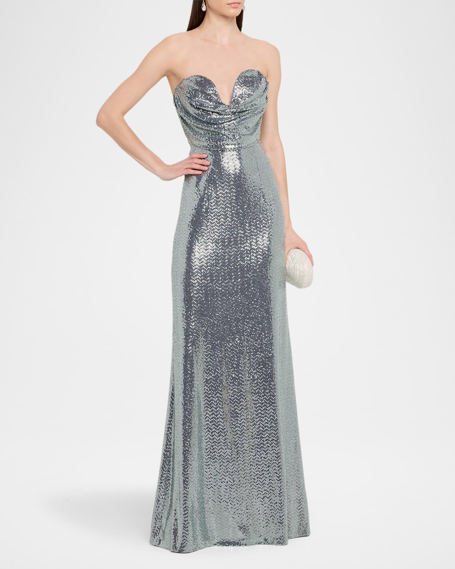Juliette Strapless Disco Jersey Gown Product Image