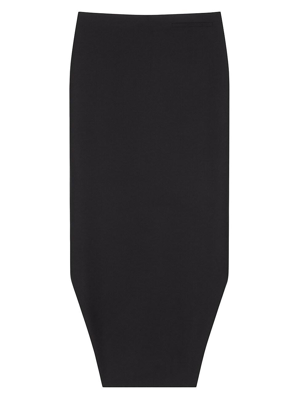 Womens Asymmetric Skirt in Wool and Mohair Product Image