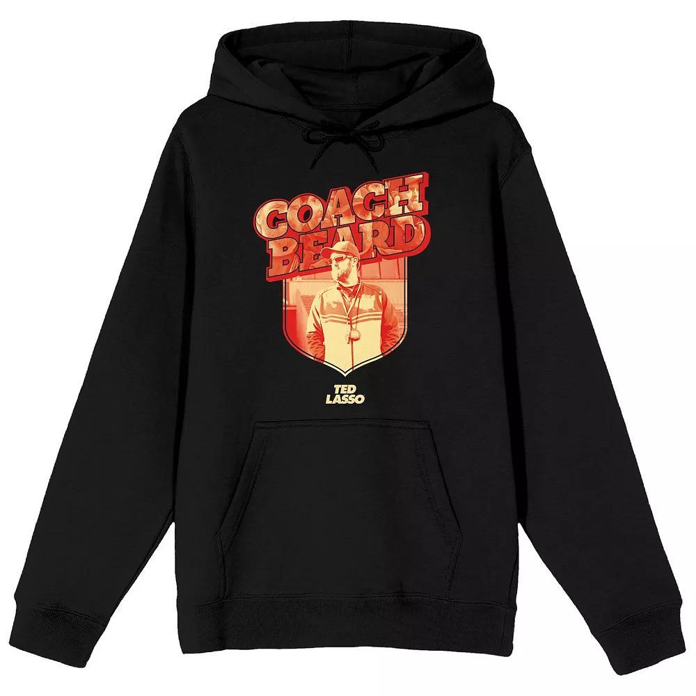 Men's Ted Lasso TV Series Coach Hoodie, Size: XL, Black Product Image