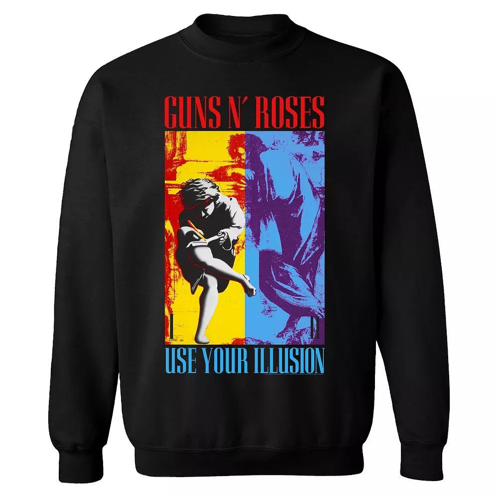 Men's Guns n' Roses Use Your Illusion Sweatshirt, Size: Medium, Black Product Image