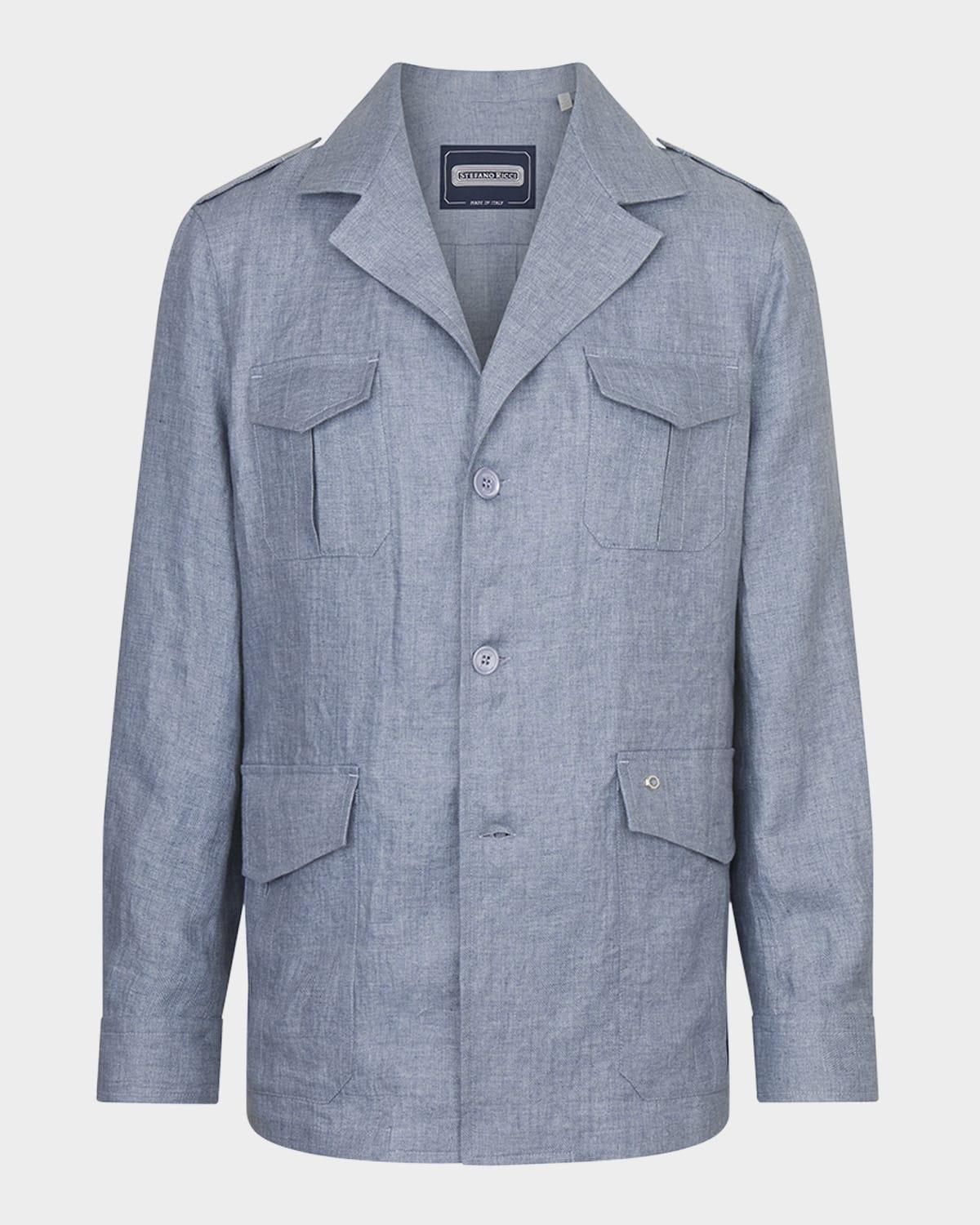 Men's Sahara Linen Safari Jacket Product Image