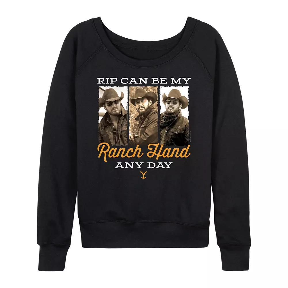 Womens Yellowstone Ranch Hand Any Day French Terry Long Sleeve Tee Product Image