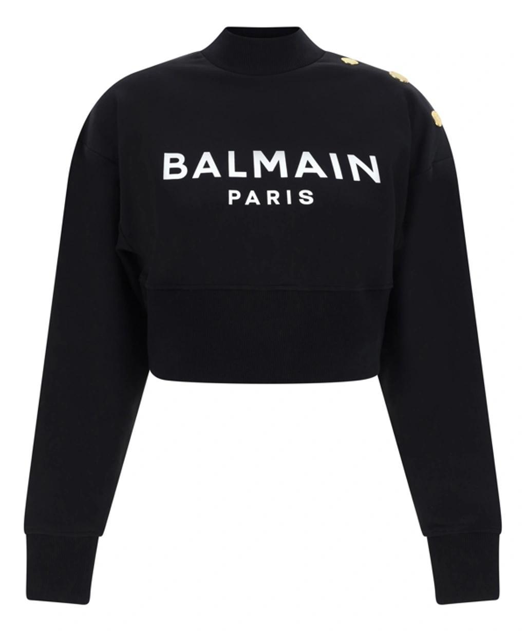 logo-print cotton sweatshirt  Product Image