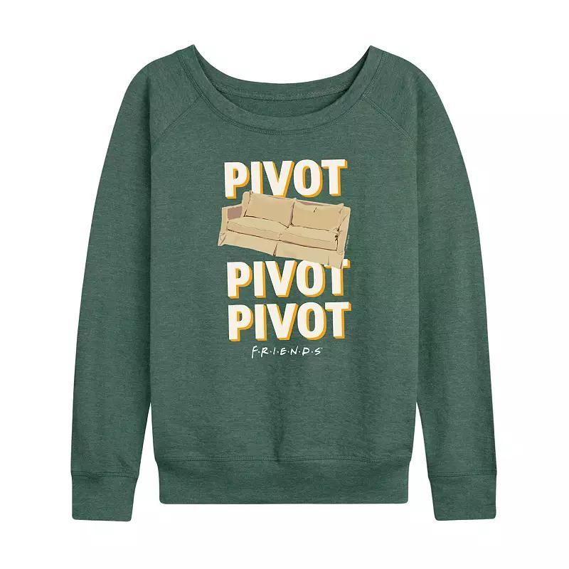 Plus Size Friends Pivot Couch Graphic Tee, Womens Grey Green Product Image
