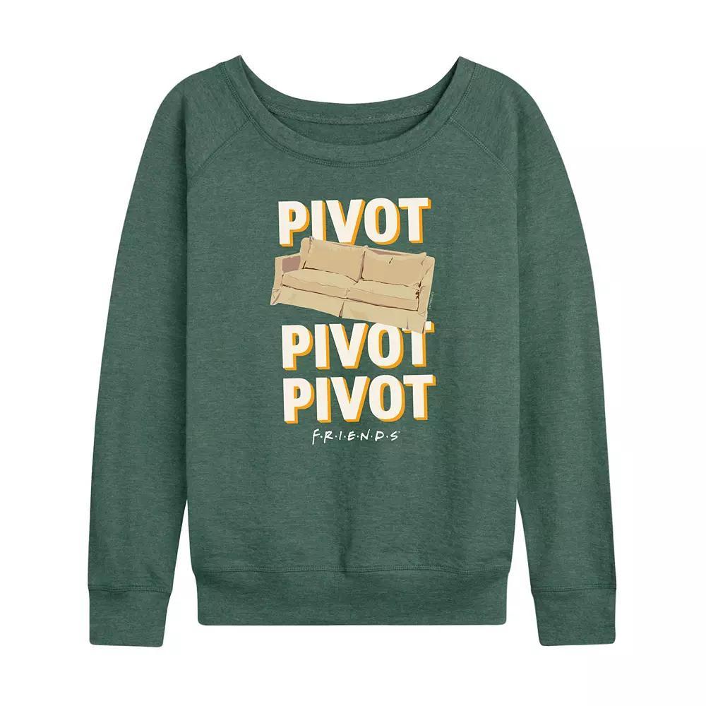 Plus Size Friends Pivot Couch Graphic Tee, Womens Grey Green Product Image
