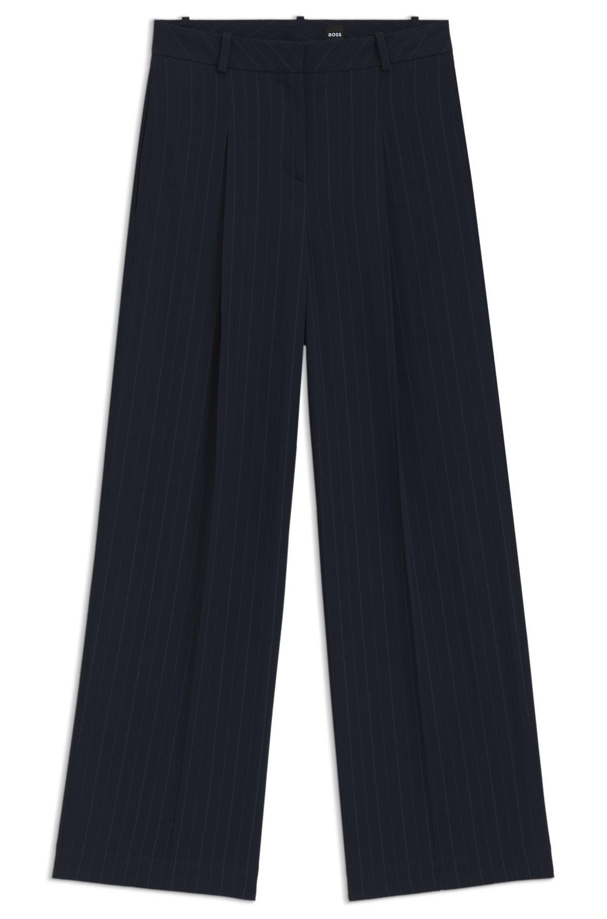 Pleated Tech Cady Wide-Leg Bermuda Shorts Product Image
