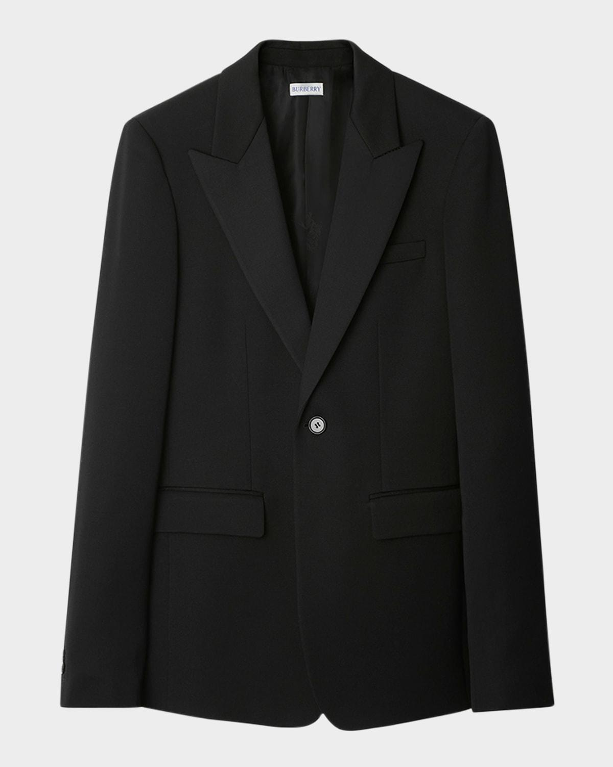 Lands' End Men's Super Soft Supima Mock Turtleneck, Size: Small, Black Product Image