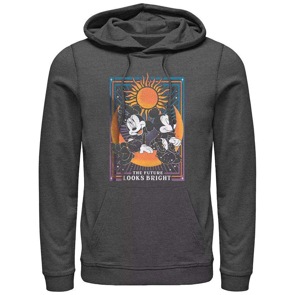 Men's Minnie Mouse And Mickey The Future Looks Bright Graphic Hoodie, Size: XXL, Grey Heather Product Image