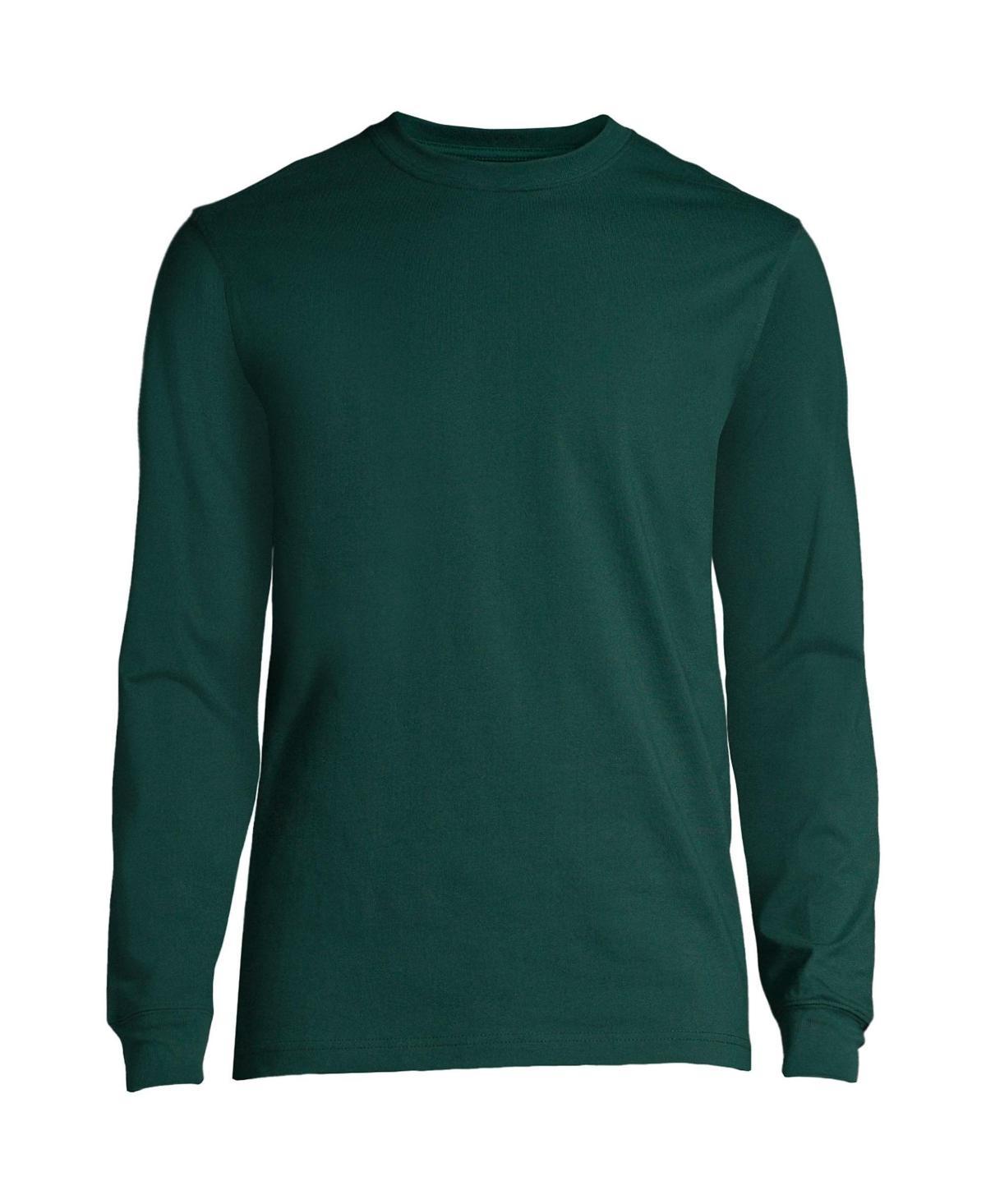 Men's Lands' End Essential Long Sleeve School Uniform T-shirt, Size: Medium, Red Product Image