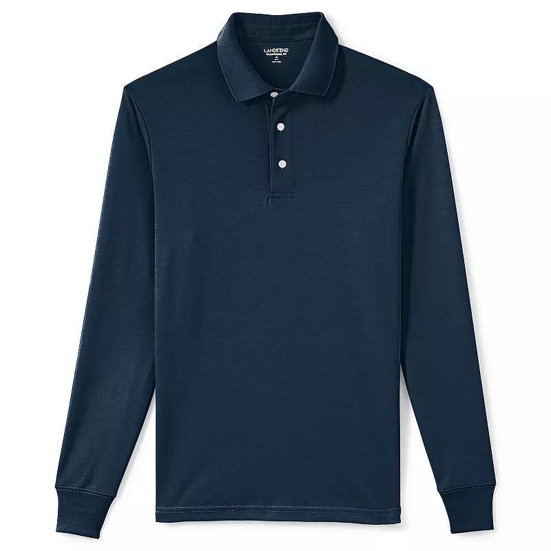 Men's Lands' End Soft Supima Polo, Size: Medium, White Product Image
