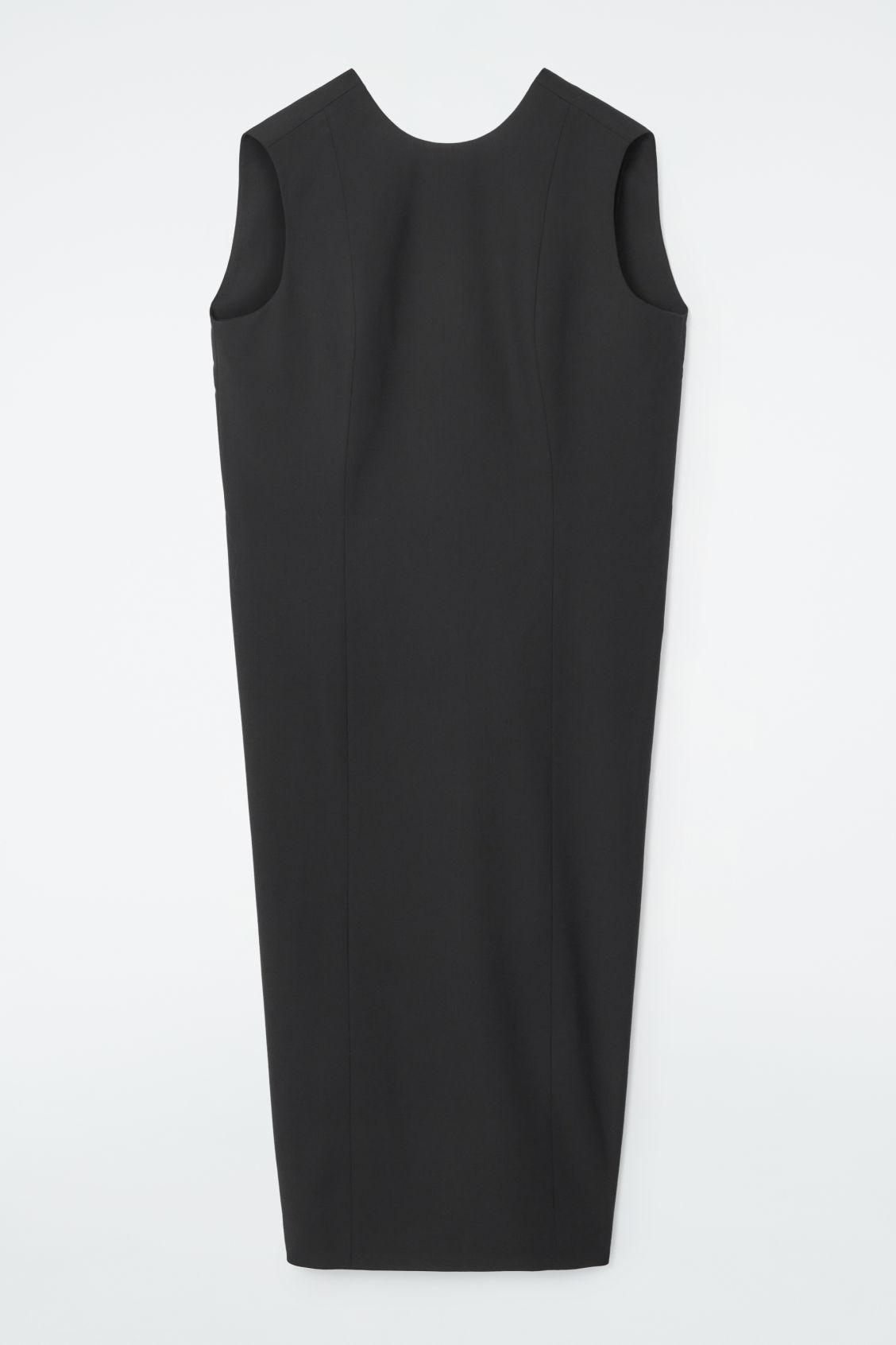 THE SLEEVELESS TAILORED WOOL DRESS Product Image