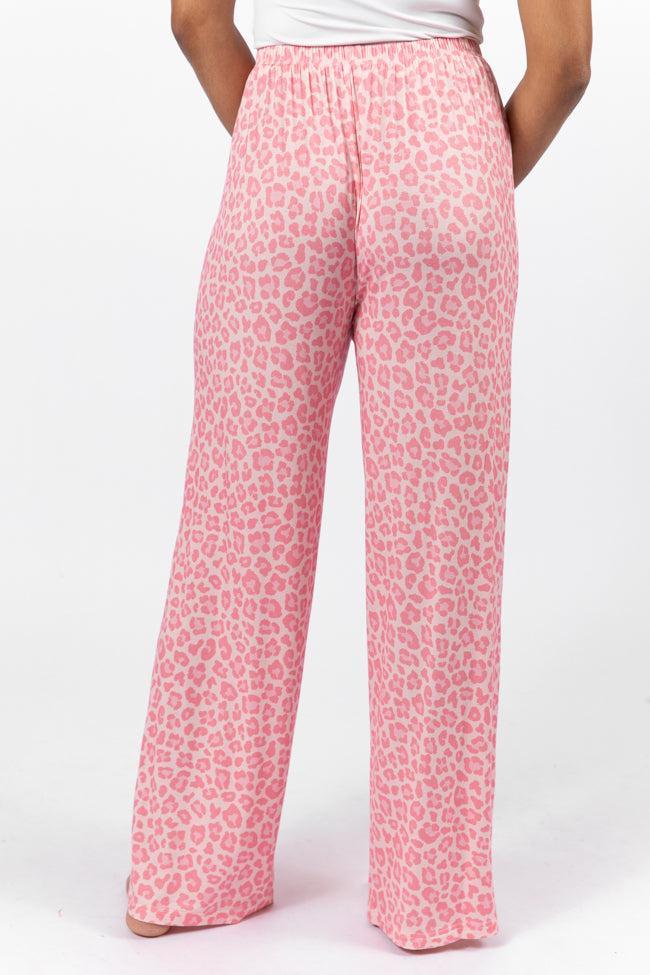 Sweet Dreams Pink Leopard Pajama Pants FINAL SALE Product Image