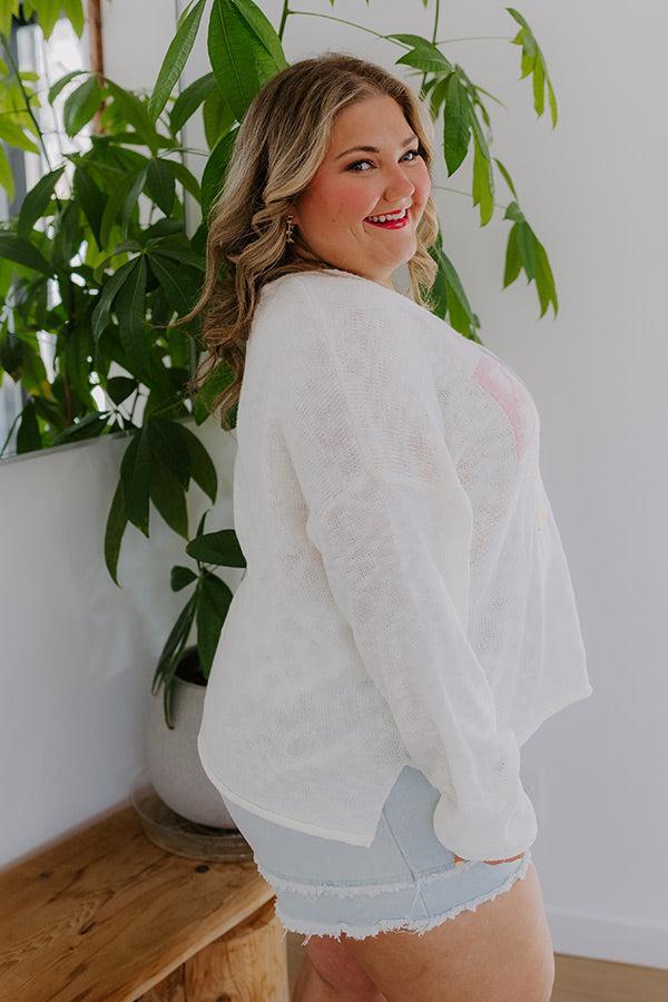 Beachside Knit Sweater Curves Product Image