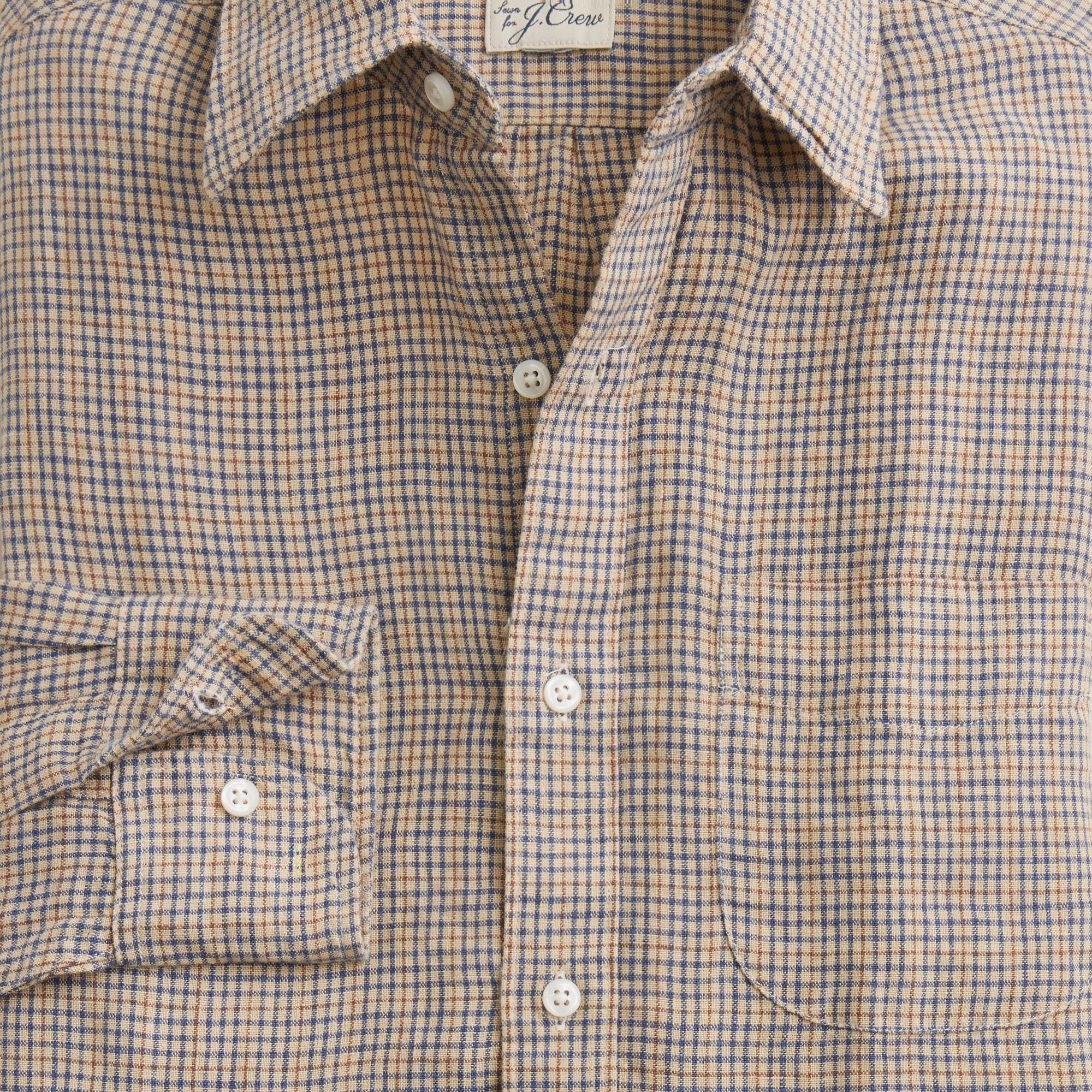 Baird McNutt Irish linen point-collar shirt Product Image