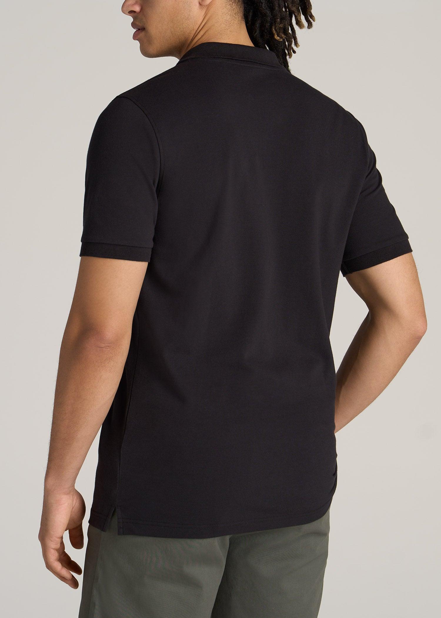 Men's Tall Classic Polo with Embroidered Logo in Cherry Brown Product Image