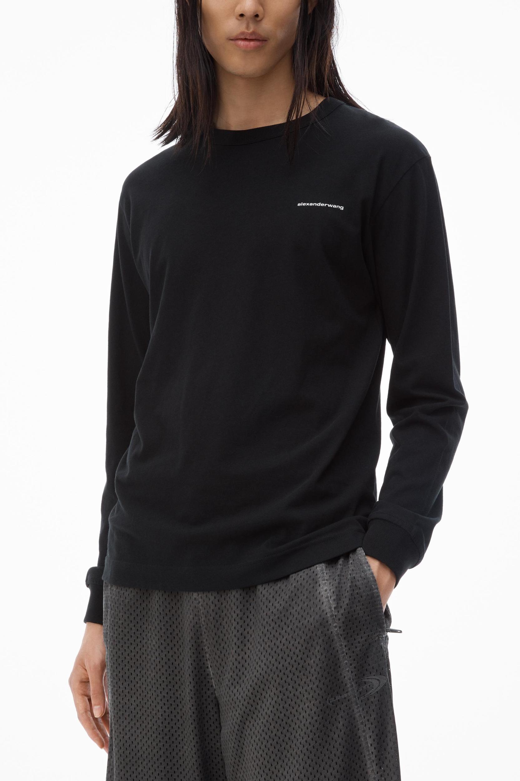 Unisex Long Sleeve Tee In High Twist Jersey Product Image