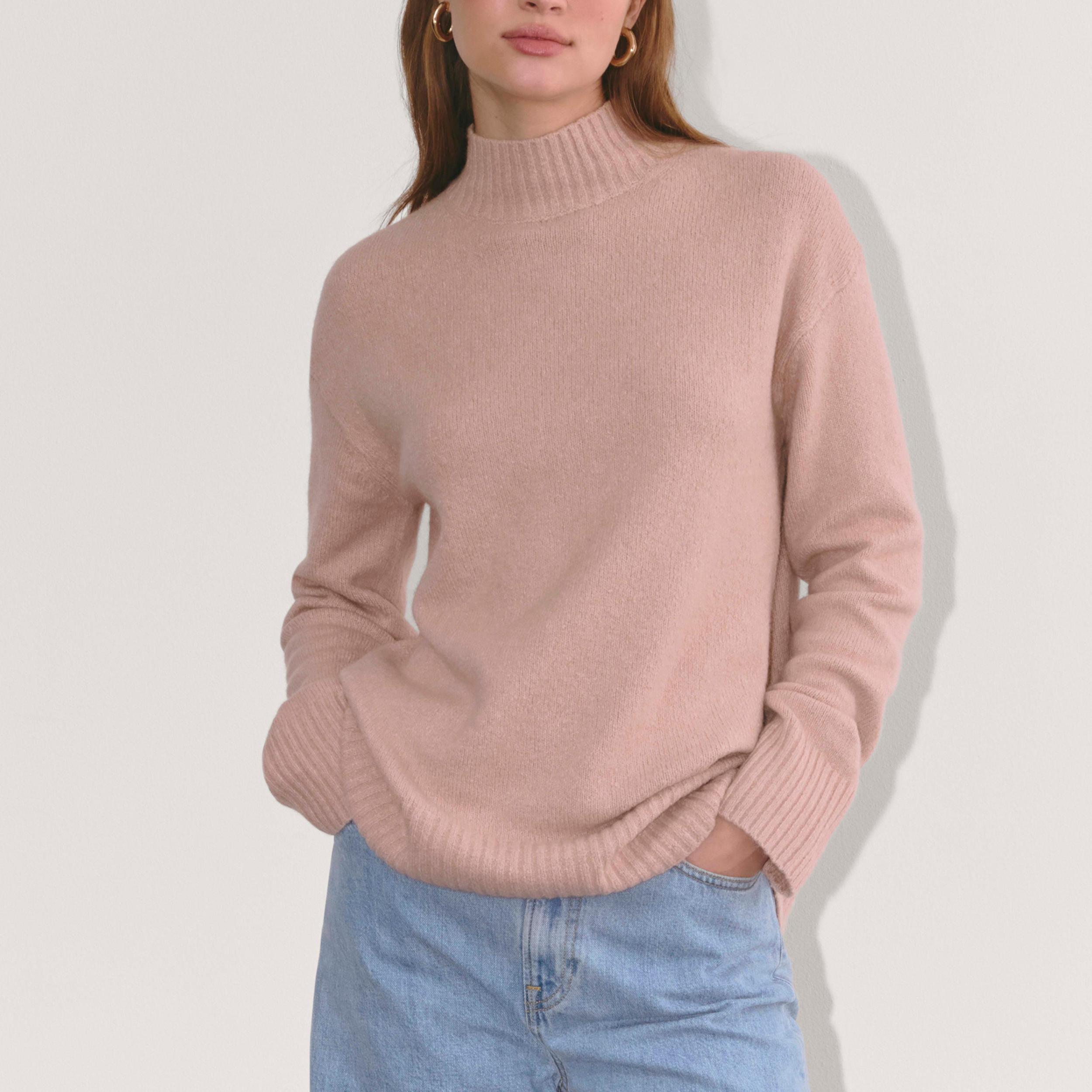 The Mockneck Sweater in Plush Cotton Product Image
