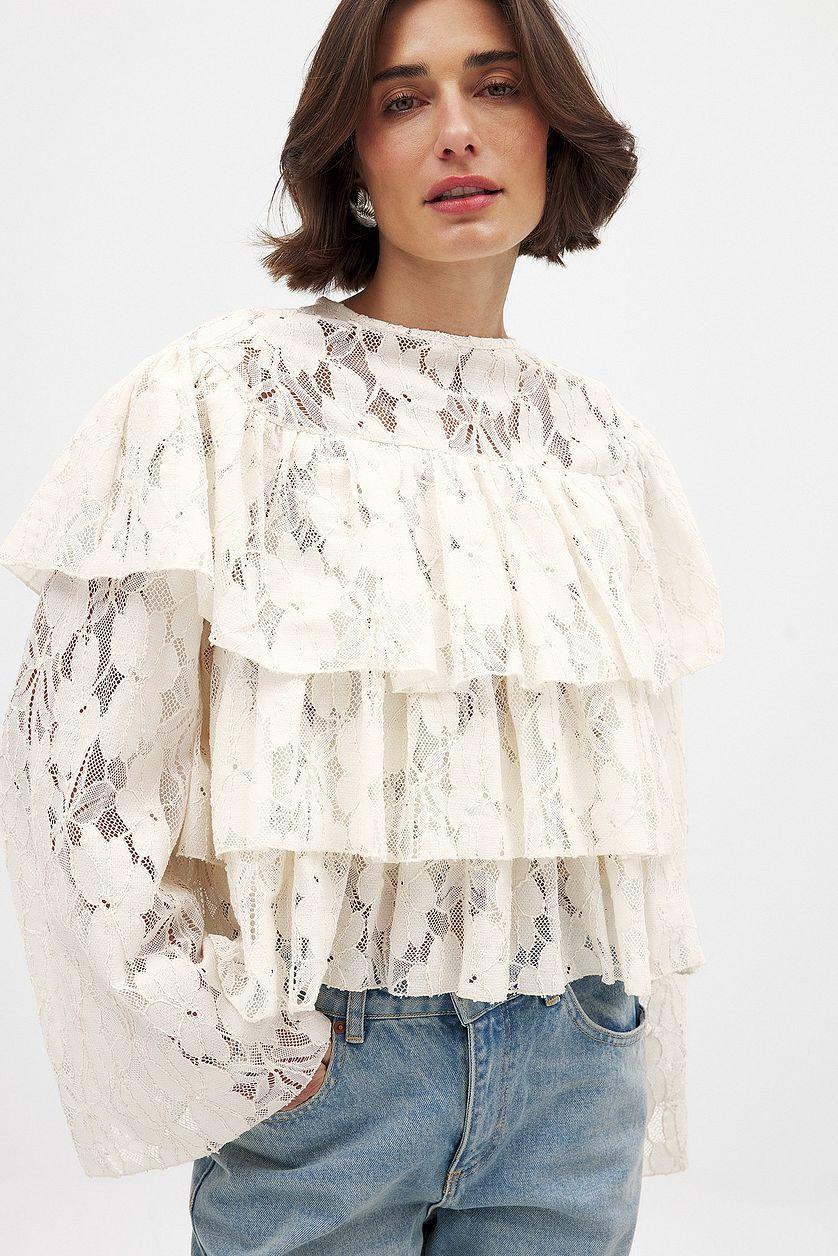 Layered Flounce Blouse Product Image