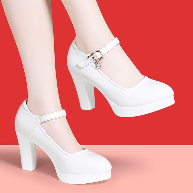 Platform Mary Jane Pumps Product Image