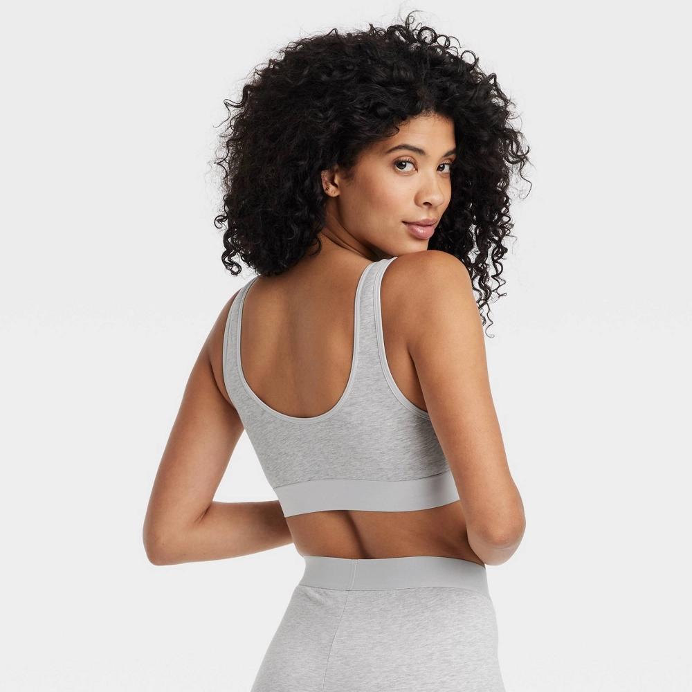 Womens Cotton Stretch Unlined Scoop Bralette - Auden M Product Image