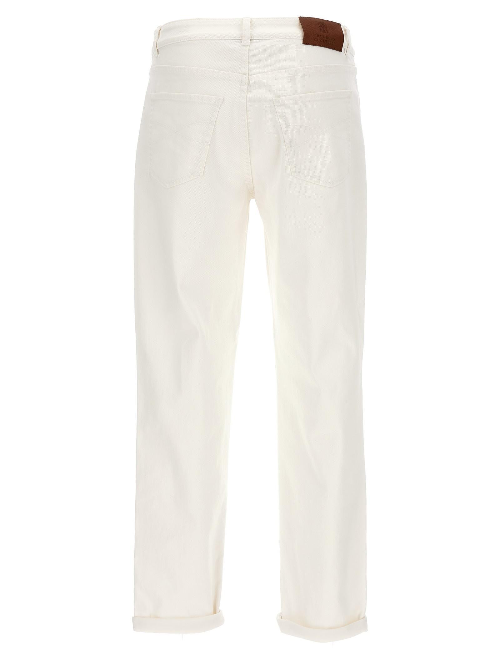 Traditional Fit Jeans White Product Image