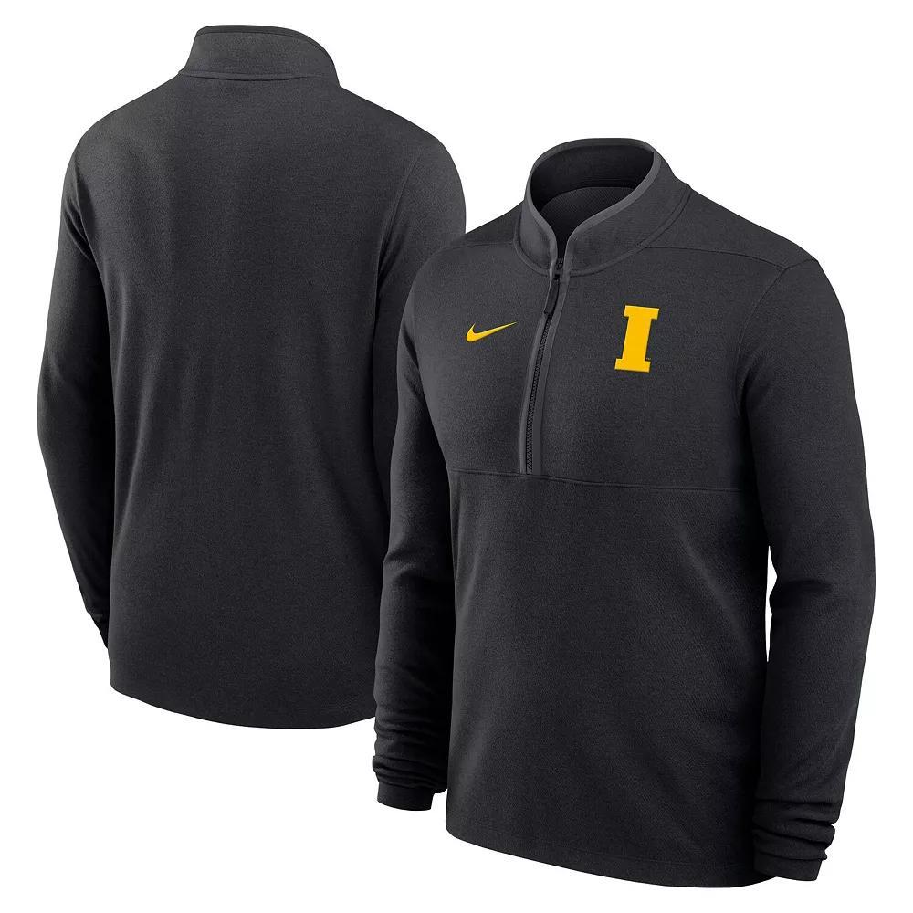 Men's Nike Black Iowa Hawkeyes Baseball Logo Victory Performance Half-Zip Pullover, Size: Small Product Image