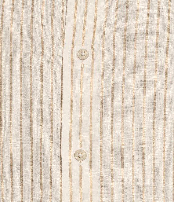 Cremieux Blue Label Cape Town Collection Stripe Long Sleeve Woven Linen Shirt Product Image