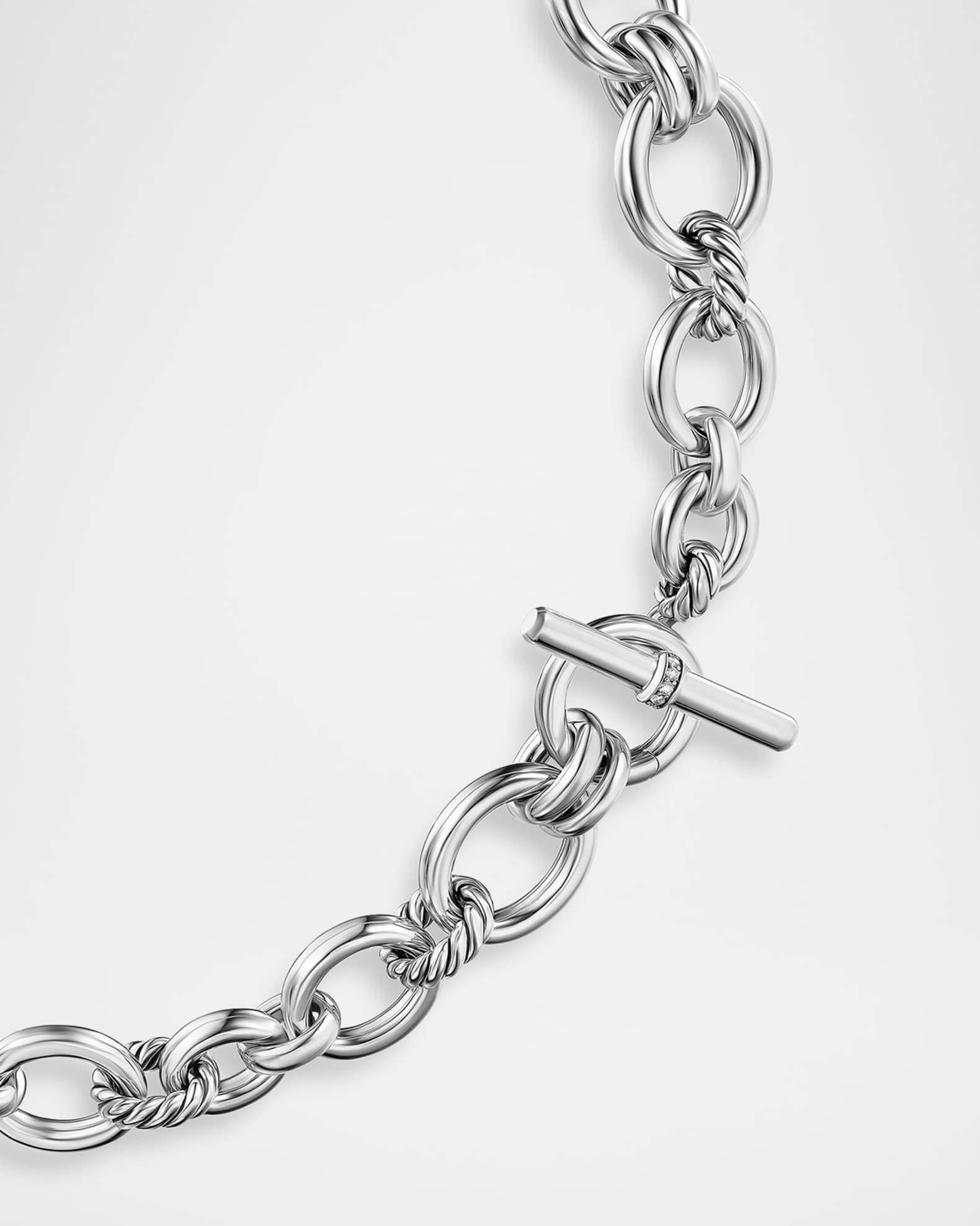 DY Mercer Triple Ring Earrings in Silver with 18K Gold, 35mm Product Image