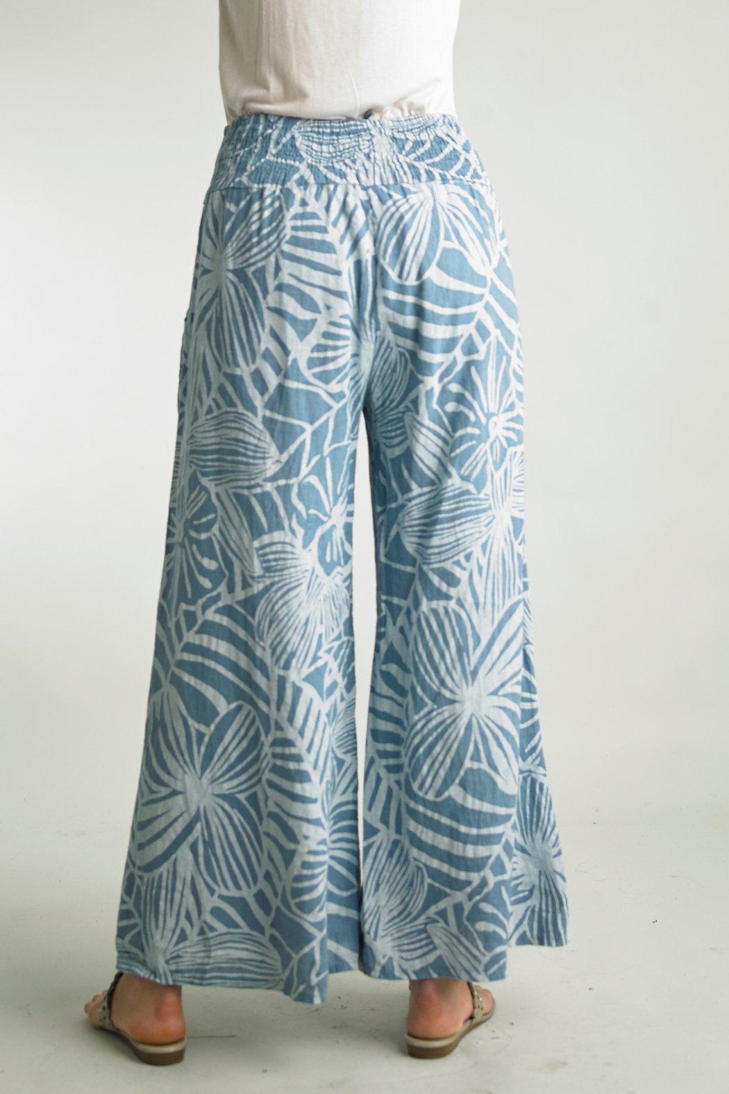 PRINT WIDE LEG PANTS Product Image