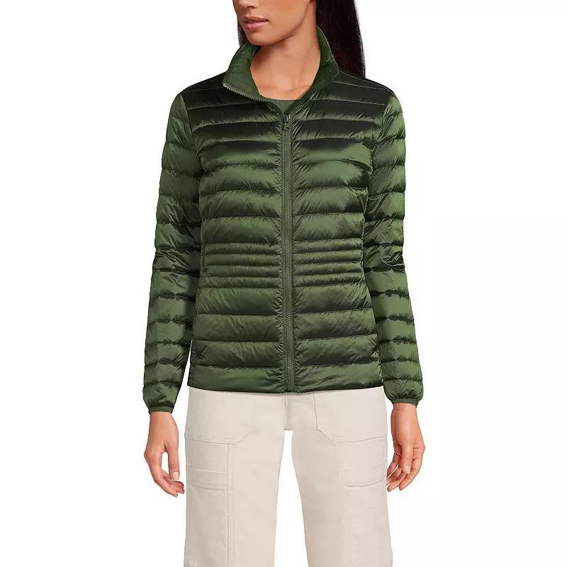 Women's Lands' End Wanderweight Midweight Down Jacket, Size: Small, Light Carob Product Image