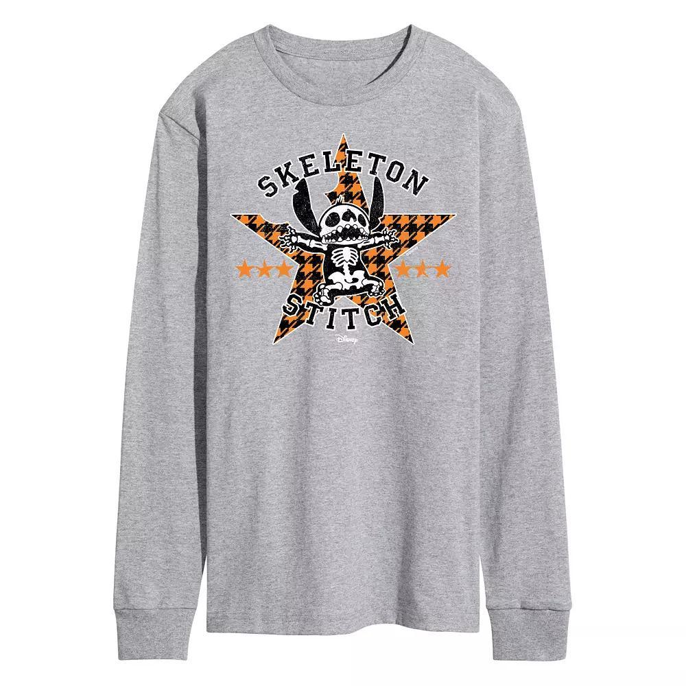 Disneys Lilo & Stitch Mens Skeleton Stitch Long Sleeve Tee Product Image