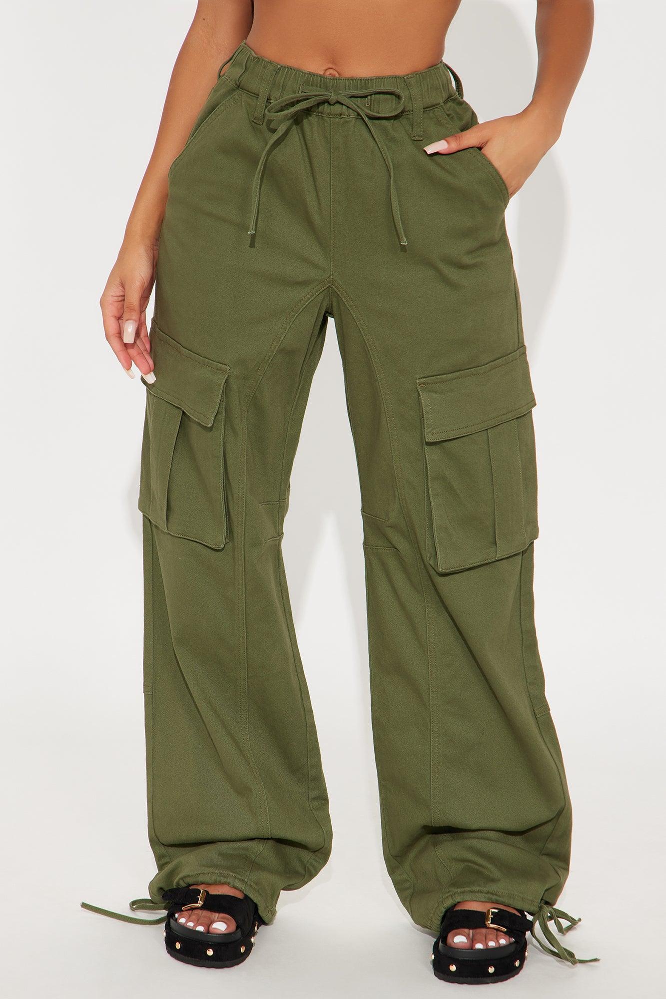 Portland Washed Cargo Pant - Military Green Product Image