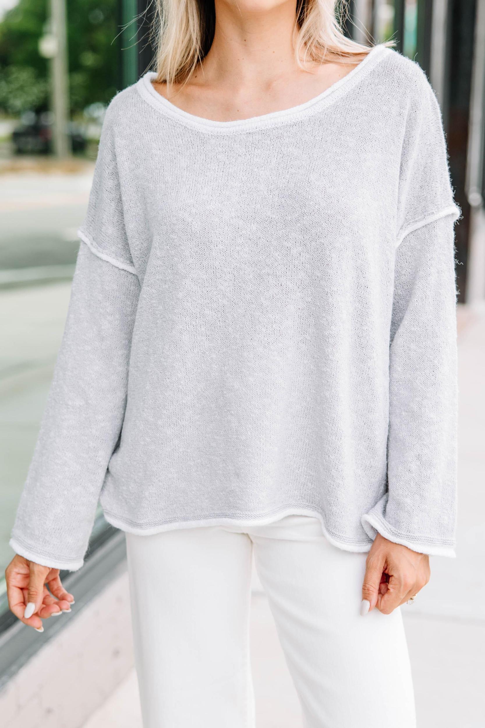 Couldn't Be Any Better Heather Gray Sweater Female Product Image