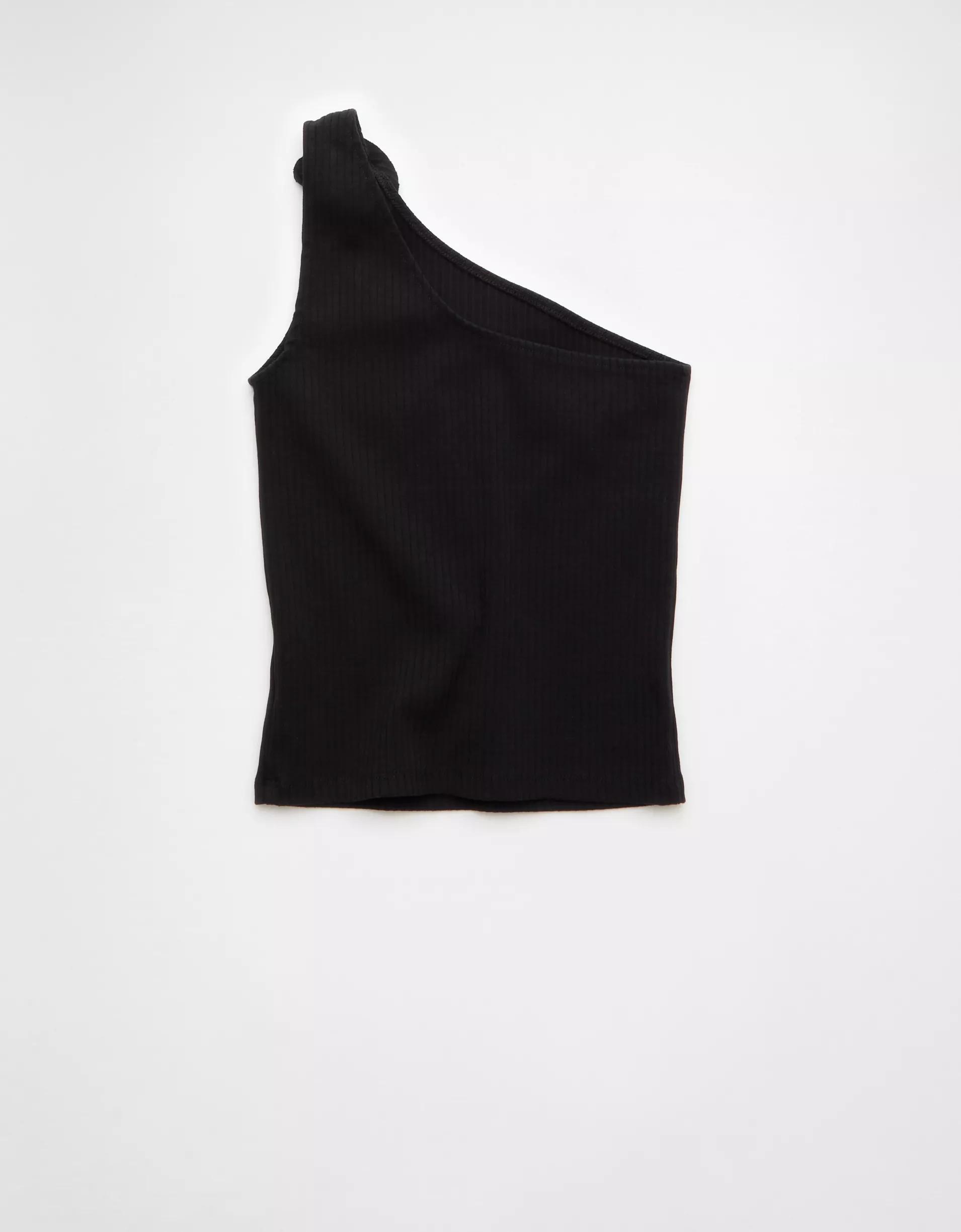 AE One Shoulder Rosette Tank Top Product Image