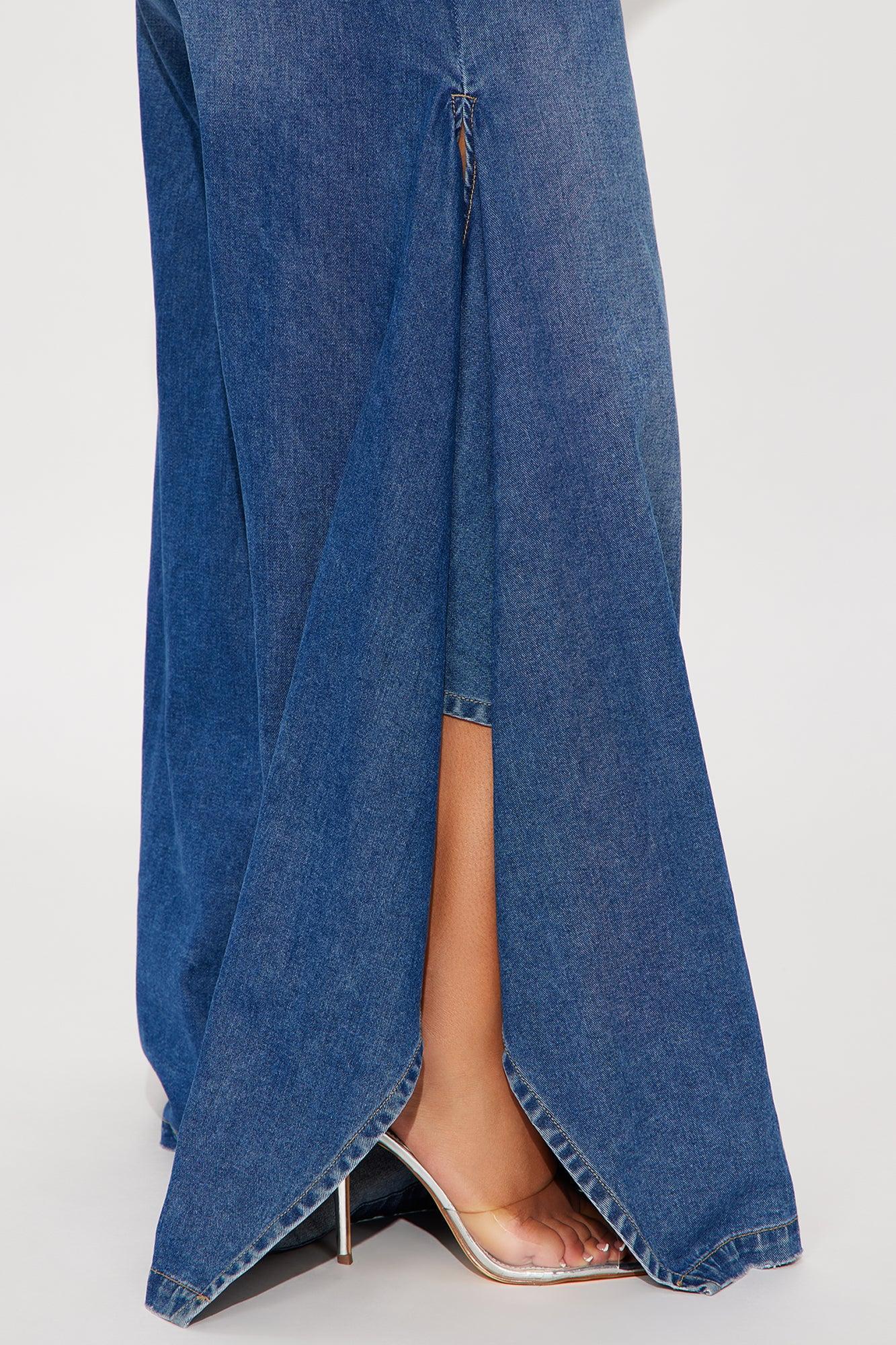 Not The Drama Wide Leg Jeans - Medium Wash Product Image