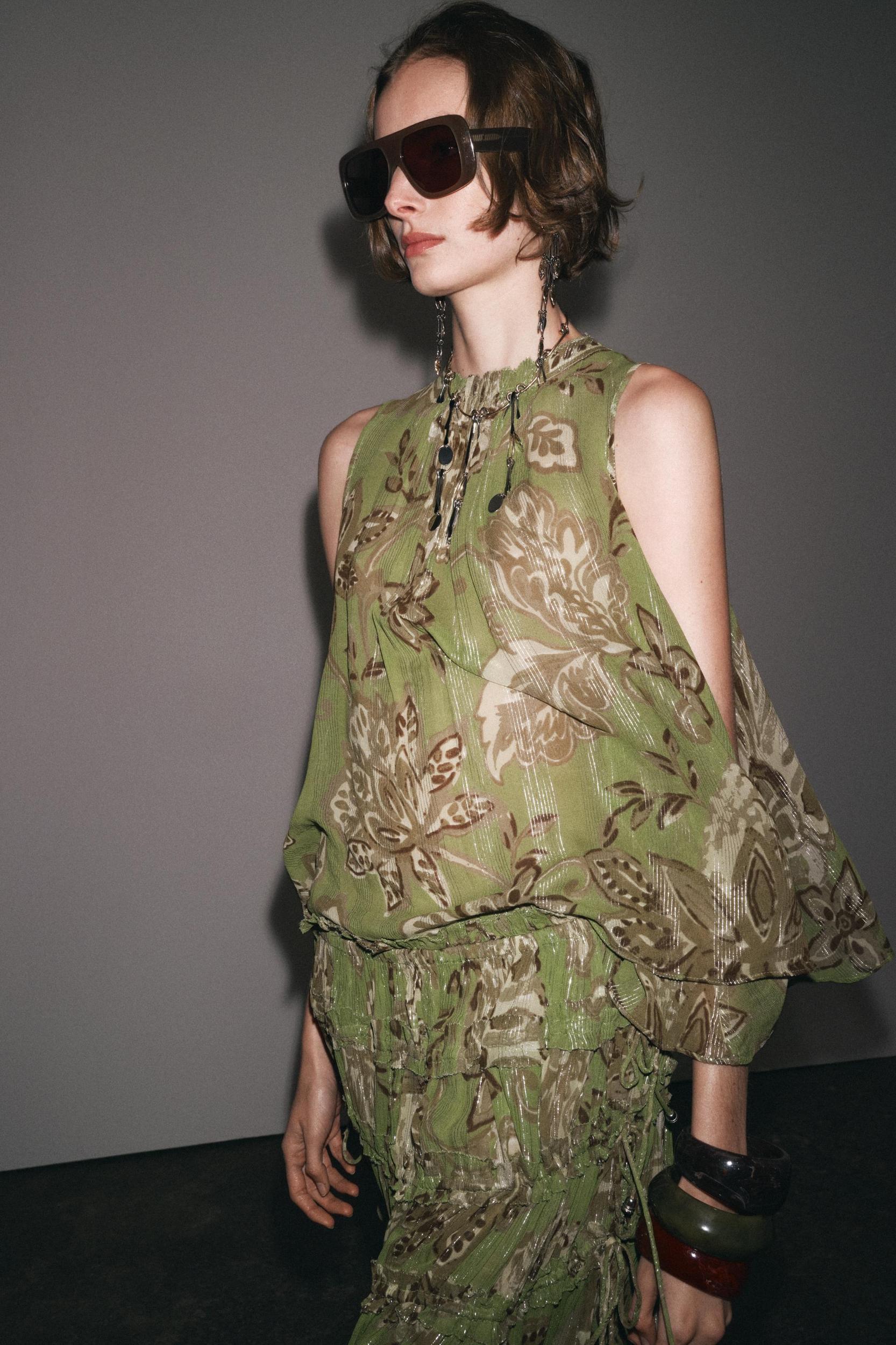 ZW COLLECTION PRINTED SKIRT Product Image