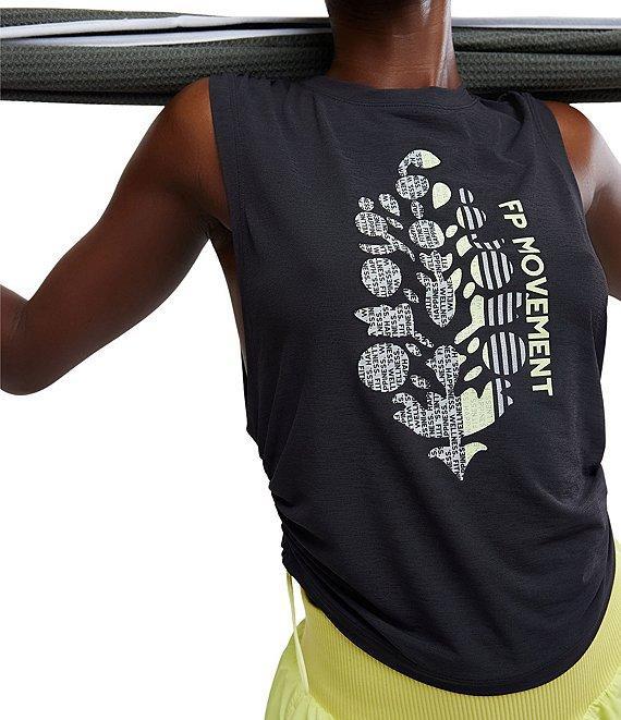 Free People Sport Mode Crew Neck Sleeveless Muscle Logo Tank Product Image