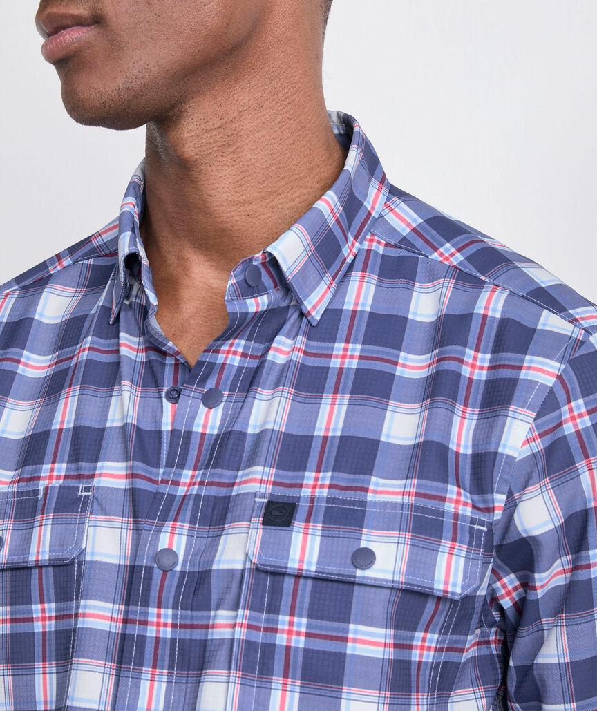 Markoe Plaid Performance Harbor Shirt Product Image