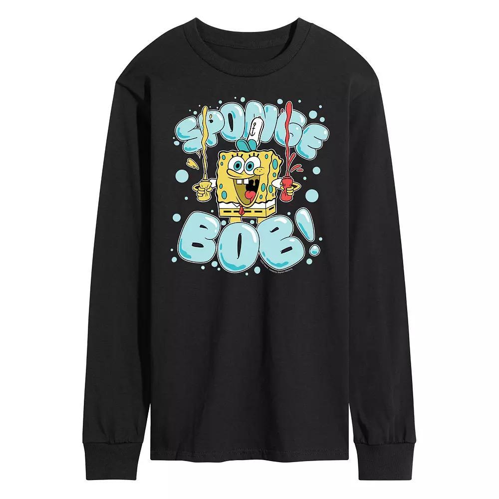 Mens Nickelodeon SpongeBob Squarepants Bubble Long Sleeve Product Image